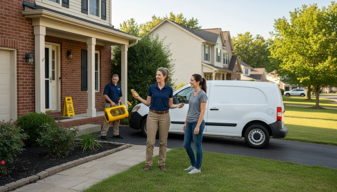 Residential water damage restoration in Doylesburg, PA